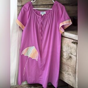 Vintage house Dress with Umbrella pocket M